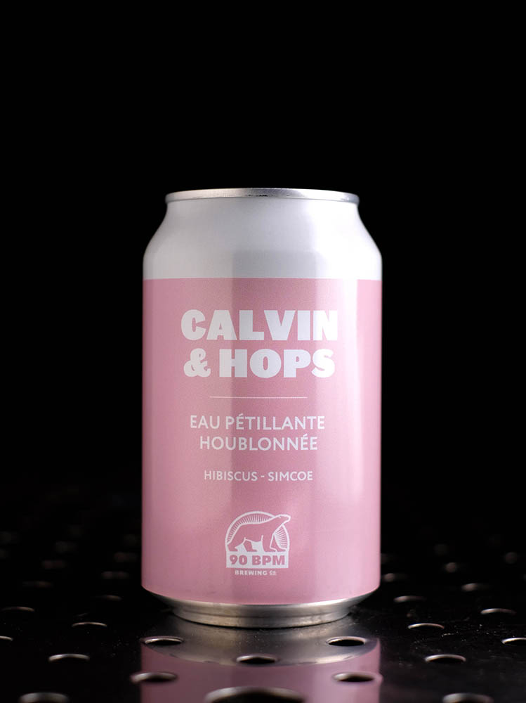 90 BPM | Calvin & Hops Hibiscus | Eau pétillante houblonnée | 0,0%