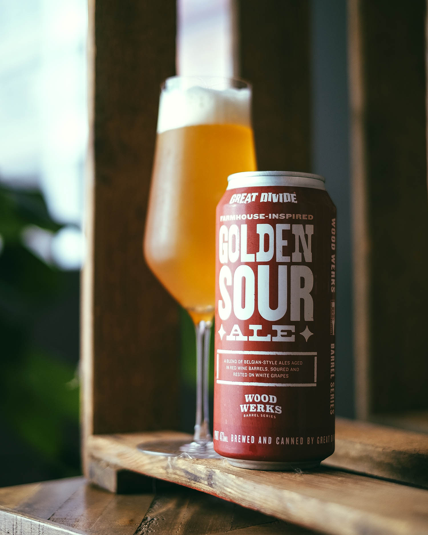 Great Divide | Wood Werks Barrel Series | Golden Sour Ale | 6% – Image 2