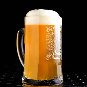 Left Handed Giant | Handled Schooner Glass