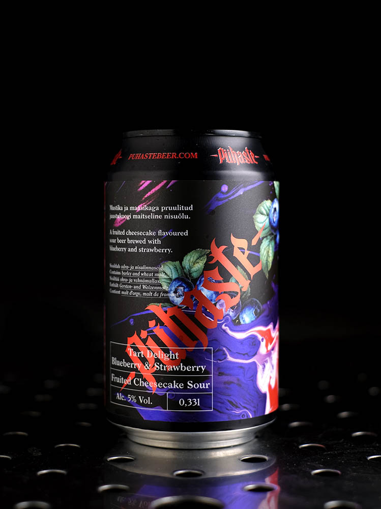 Pühaste | Tart Delight Blueberry & Strawberry | Cheesecake Smoothie Sour Myrtille Fraise | 5%