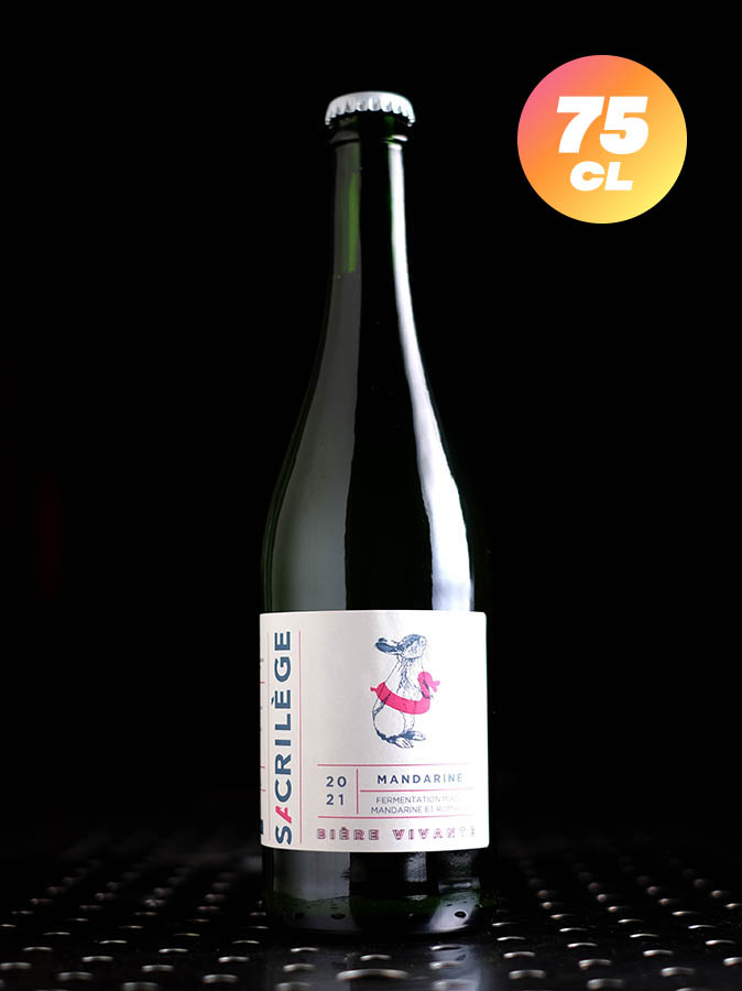 Sacrilège | Mandarine 75 cl | Fermentation mixte / Gruit | 6,3%