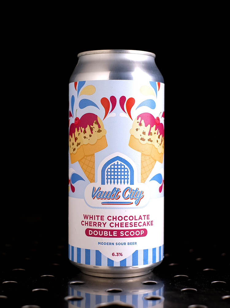 Vault City | White Chocolate Cherry Cheesecake Double Scoop | Pastry Sour | 6,3%