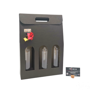 Valisette 3 Bouteilles – couleur noir – pour offrir