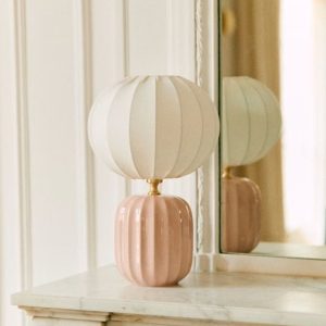 Les Composantes – Lampe Traviata rose (petit modèle)