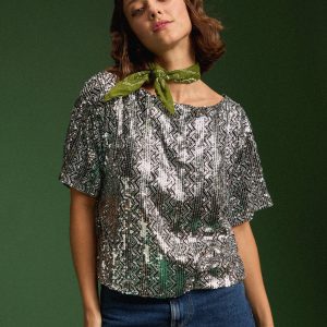 Make my Lemonade – Top Sonia Sequins argenté