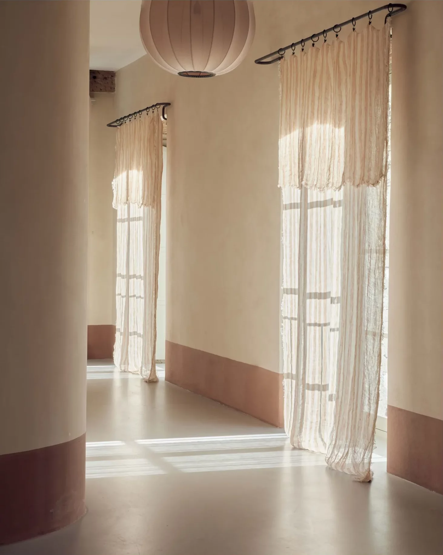 Maison de Vacances – Rideau frangé en gaze de lin – Image 2